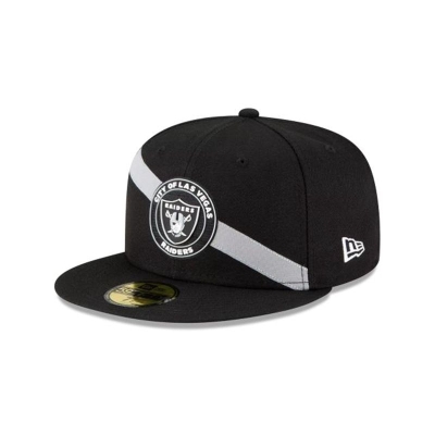 Sapca New Era Las Vegas Raiders NFL Stripe 59FIFTY Fitted - Negrii